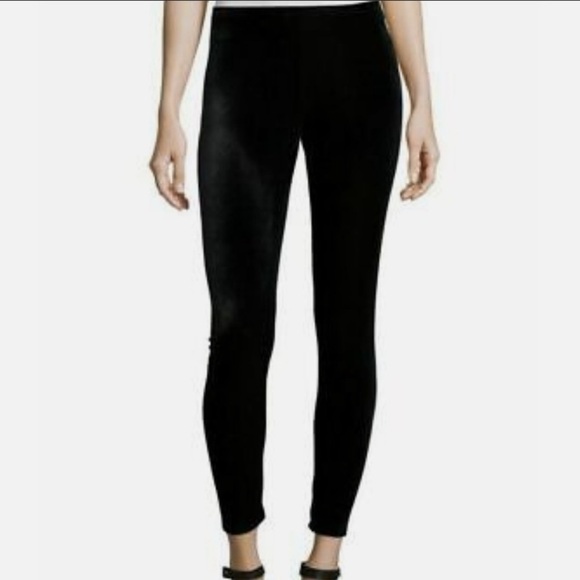 Eileen Fisher Velvet Black Ankle Leggings New With Tags XS Recycled Polyester - Picture 11 of 11